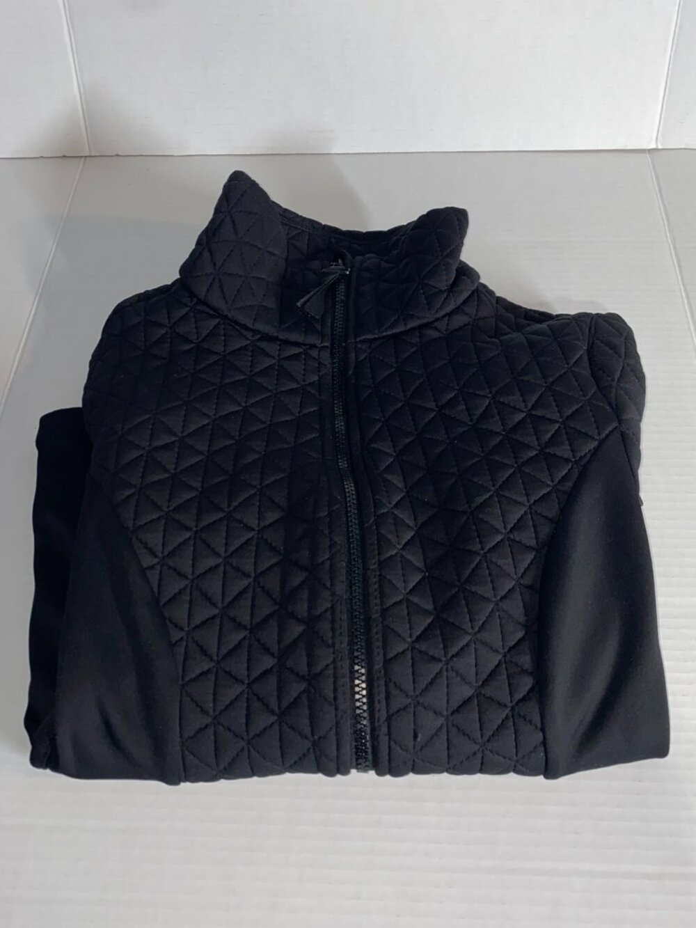 Black Quilted Athletic Jacket